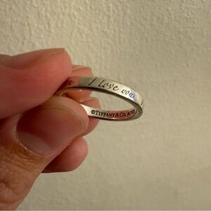 Tiffany & Co. I love you Notes Ring - Retired